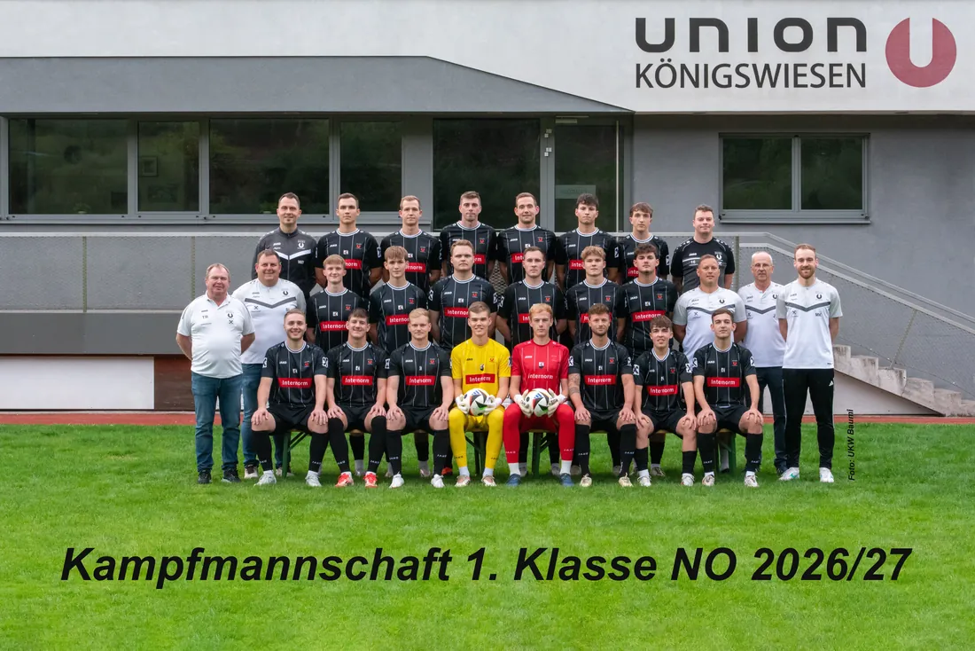 Mannschaftsfoto Kampfmannschaft der Union _Agora Königswiesen