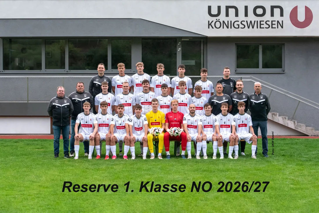 Mannschaftsfoto Reserve der Union _Agora Königswiesen